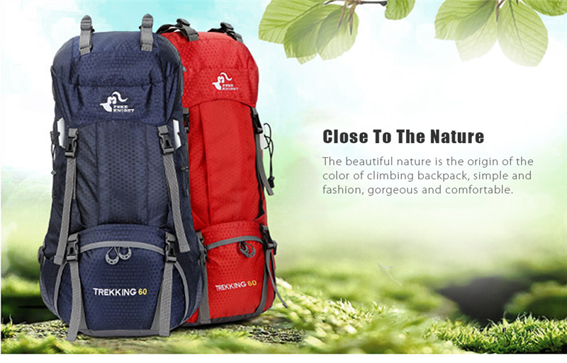 New Arrival 50L & 60L Travel bag Camping Backpack Climbing Bag Waterproof sport Hiking Backpacks for men women